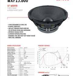 Speaker Lavoce italiana WXF15.800 woofer