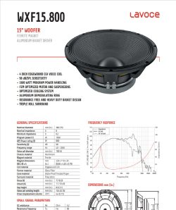 speaker lavoce italiana WXF15.800 woofer