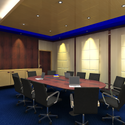 Peredaman suara dan Design interior Meeting Room