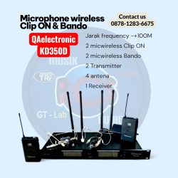 Mic Wireless Clip ON QAelectronic KD350D